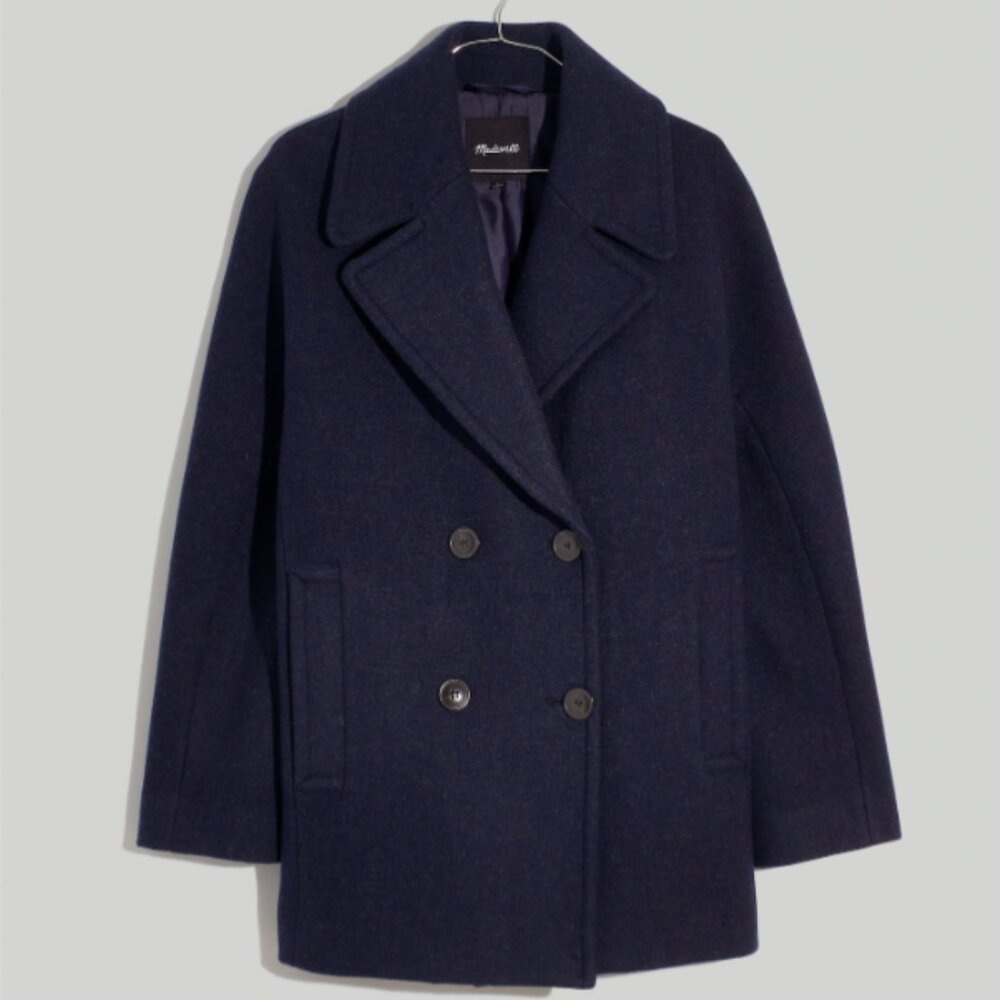 Madewell Oversized Navy Peacoat (NWOT)